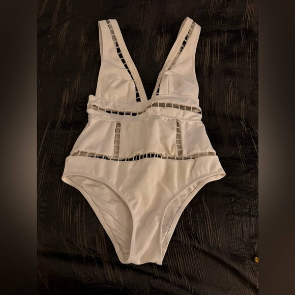 Zimmermann Marisol Plunge
One Piece Swimsuit White - Picture 4 of 7